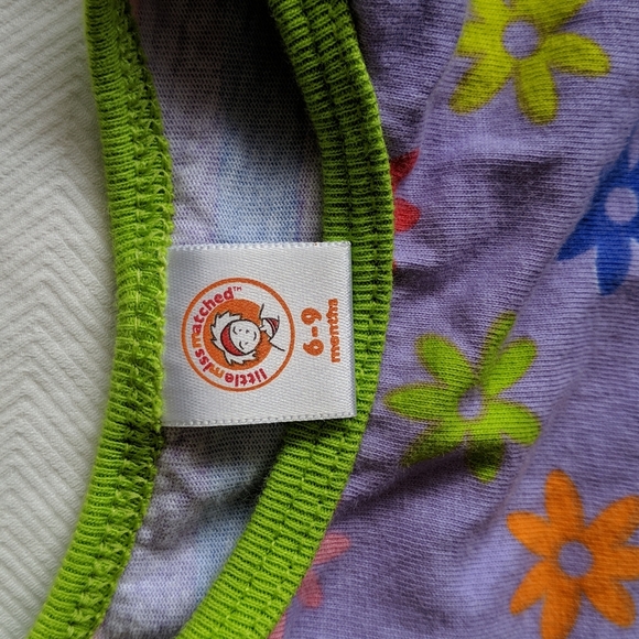 little missmatched colorful stripes & floral bodysuit diaper shirt 9 months baby - Picture 3 of 6